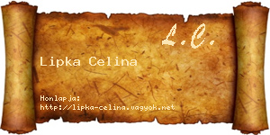 Lipka Celina névjegykártya
